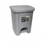 Besk Pedalinis atliekų konteineris "Milo", 205x205x280 mm, pilkos spalvos