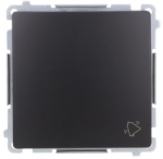 Kontakt Simon BMD1.01/49 Simon Basic skambučio mygtukas (modulis) 10AX, 250V, greitos jungtys, juodas BMD1.01/49