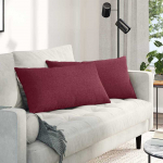Sofa Pagalvės 2 pcs Vyno raudona 80 x 40 cm audinys