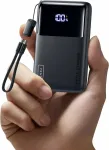 INIU P61-E1 45 W 10000 mAh itin plonas powerbankas su USB-C ir USB-A, juodas
