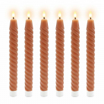 Relaxdays LED žvakių rinkinys, 25x2.2 cm, balta, tikras va&scaron;kas