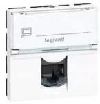 LEGRAND Duomenų i&scaron;vestis KAT 6A STP jungtis su fiksavimo jungtimi 2 moduliai Balta