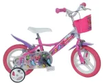 Vaiki&scaron;kas dviratis Bimbo Bike 12" "BUTTERFLY", rožinis/baltas