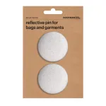 None BOOKMAN Reflective Pin, round, juodas