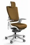Unique Biuro kėdė Wau 2 BL408 khaki/baltos spalvos audinys