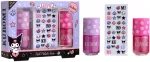 Cartoon Air-Val Kuromi Set Duo Laca U&ntilde;as Decorac