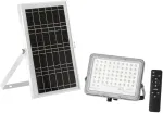100W LED prožektorius su saulės baterija GLASER, sidabro sp., 3000K, IP65