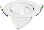 38W LED įleidžiamas &scaron;viestuvas DELTA, baltas, 3000K