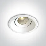 12W LED įleidžiamas pakreipiamas &scaron;viestuvas, baltas, 3000/3500/4000K, 11112TA/W/V