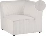 Sofa Beliani Kampinis modulis LEMVIG de&scaron;ininis smėlio spalvos velvetinis