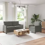Sofa Sofos komplektas 2 vnt. &Scaron;viesiai pilka Audinys