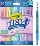 Crayola, Inc. Crayola - Clicks Retractable Markers 10 Pcs - Pastel (358-588378)