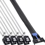 Adaptec InLine&reg; MCIO x8 &scaron;akotasis laidas į 8x SATA, 1 m