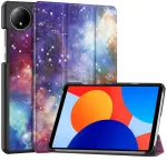 Plan&scaron;etinio kompiuterio dėklas Uniq Graphic, skirtas Redmi Pad SE 8.7 2024 / Redmi Pad, Galactica &ndash; apsauginis su stovu, prieiga prie prievadų ir mygtukų