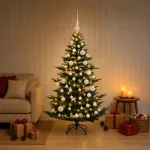 Dirbtinė kalėdinė eglutė su rutuliuku 120 cm 150 LED