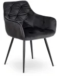 Mebel Elite Kėdė MODESTO, juoda, veliūrinio audinio