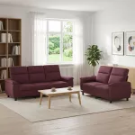 Sofa Sofos komplektas 2 vnt. Violetinė Audinys