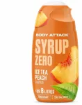 Padažas be cukraus Body Attack Syrup Zero persikų ir &scaron;altos arbatos skonio 65 ml