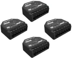 I&scaron;maniųjų Namų Valdiklis - Shelly 2PM Gen3, 4 Vnt. Rinkinys, Wi‑Fi / Bluetooth, Juodas