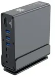 GEMBIRD Daugiaportis adapteris USB tipo CF 15w1 USB koncentratorius AF prievadai v.2x2 + v.3x3 tipas CF + HDMIx2 + DisplayPort + PD + skaitytuvas