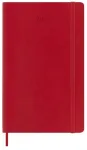 Moleskine 2027 m. savaitinis kalendorius, 12M, L, 13x21 cm, mink&scaron;ti vir&scaron;eliai, scarlet red (MS-9279554)