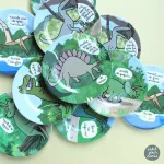 Petit Jour Paris - desertinė lėk&scaron;tė Dinosaur Stegosaurus - puikiai tinka desertui!