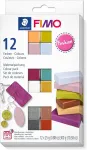 Fimo Soft modeliavimo masė, 12 madingų spalvų rinkinys