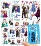 Nuplaunamos laikinos tatuiruotės vaikams Frozen Ledo &scaron;alis originalūs dizainai