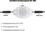 Yamlten 12 V Cob Led juosta, 6000 K, &scaron;altai balta, Led juosta su judesio davikliu, maitinimo adapteris, 320 Led/m svetainei, spintai, miegamajam, &bdquo;pasidaryk pats&ldquo; Led juosta 3 m