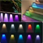 Lauko saulės sienos &scaron;viestuvai, 2 vnt., Rgb, atsparūs vandeniui