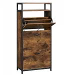 Batų spintelė su atverčiamu stalčiumi organizer Loft Industrial Vintage