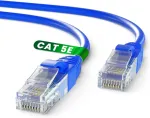 Mr. Tronic 50 m ethernet tinklo kabelis cat 5e, lan tinklo kabelis su rj45 jungtimis greitam ir patikimam interneto ry&scaron;iui, awg24 patch kabelis cat 5e | 1 gbps utp cca (50 metrų, mėlynas)