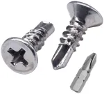 Skir'co din 7504 p cinkuoto plieno 3,9 x 13 mm savisriegiai metalui, sriegikliai, įleidžiama galvutė (1800 vnt.)