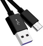Premiumcord greito įkrovimo usb-c kabelis 0,5 m, super greitas įkrovimas 5a, usb type c male į usb a male, usb 2.0, greito įkrovimo ir duomenų kabelis, tinkamas type c įrenginiams, juodas, 0,5 m