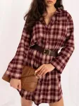 Italy Moda Sukienka-MI-SK-4416.02P-bordinė