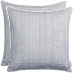 Brandsseller 2 lauko pagalvėlių užvalkalų rinkinys, 45 x 45 cm, atsparūs oro sąlygoms dekoratyviniai pagalvėlių užvalkalai lino i&scaron;vaizdos, vandeniui atstumiantys dekoratyviniai pagalvėlių užvalkalai su užtrauktuku sodui, balkonui ir terasai, &scaron;viesiai ...