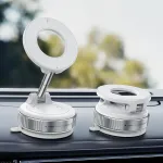 Beeasy magnetinis telefono laikiklis automobiliui su vakuuminiu siurbtuku, skirtas magsafe, 720&deg; sulankstomas [20 x N56 magnetai], skirtas automobiliui/veidrodžiui/virtuvei/sportui, skirtas iphone 16 15 14 13 12 (baltas)