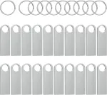 Usb atmintinė 1 gb, 20 vnt. pakuotė ablaze mini memory stick, atspari vandeniui 1 gb usb atmintinės, metalinė 20 vnt. pakuotė, skirta ne&scaron;iojamam kompiuteriui, kompiuteriui, televizoriui, automobiliui
