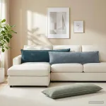 Mesti pagalvė 2 vnt. HOUTEN Žalia 40 x 145 cm Čiužinio audinys