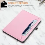 Vakarey dėklas, skirtas Ipad A16 11 colių 2025, skirtas Ipad 10-os kartos/11-os kartos dėklas su ra&scaron;iklio laikikliu, rožinis