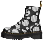 Uniseks auliniai batai su storu guminiu padu Dr. Martens Jadon, juodi