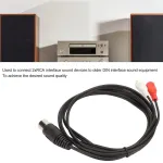 Din į rca kabelis, 5 kontaktų ki&scaron;tukas į 2 rca ki&scaron;tukus, pvc garso adapterio kabelis cd grotuvui, vaizdo magnetofonui, dvd, phono, ld į keturias stereo sistemas