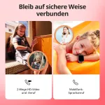 Imoo Watch Phone Z1, vaiki&scaron;kas i&scaron;manusis laikrodis, 4g i&scaron;manusis laikrodis-telefonas su ilgalaikiu vaizdo ir telefono skambučių palaikymu, Gps laikrodis su realaus laiko vietos nustatymu, Ipx8 atsparus vandeniui (rožinis)