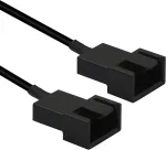 Pngknyocn 40cm usb į dual 3 pin / 4 pin pwm 5v usb adapterio kabelis su dėklu ir įjungimo/i&scaron;jungimo jungikliu (2 vnt.)