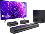 Kompiuterio kolonėlės Hiwill 5.1ch garso juosta, skirta televizoriams Dolby Atmos, erdvinio garso sistema televizoriams, 5.25 colių žemų dažnių garsiakalbis, ai&scaron;kus garsas, bluetooth garso juostos, 380 W didžiausia galia