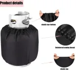 Kovshuiwe 5kg dujų baliono uždangalas, dujų baliono uždangalas, 600d Oxford audinys, vandeniui atsparus, atsparus vėjui, atsparus Uv spinduliams, &scaron;ildytuvo uždangalo skersmuo 32 x 27 cm