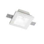 Ideal Lux Recessed lamp 1 light SAMBA SQUARE, GU10, baltas