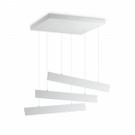 Pakabinamas &scaron;viestuvas 50W suspended lamp with 3 lights DESK, 3000K, baltas