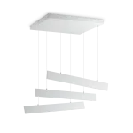 Pakabinamas &scaron;viestuvas 50W suspended lamp with 3 lights DESK, 3000K, baltas