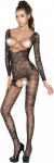 Passion Woman Bodystockings PASSION BS031 Bodystocking Juodas - Elegant Fishnet One Size